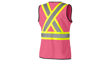 LADIES HI VIZ VEST PINK